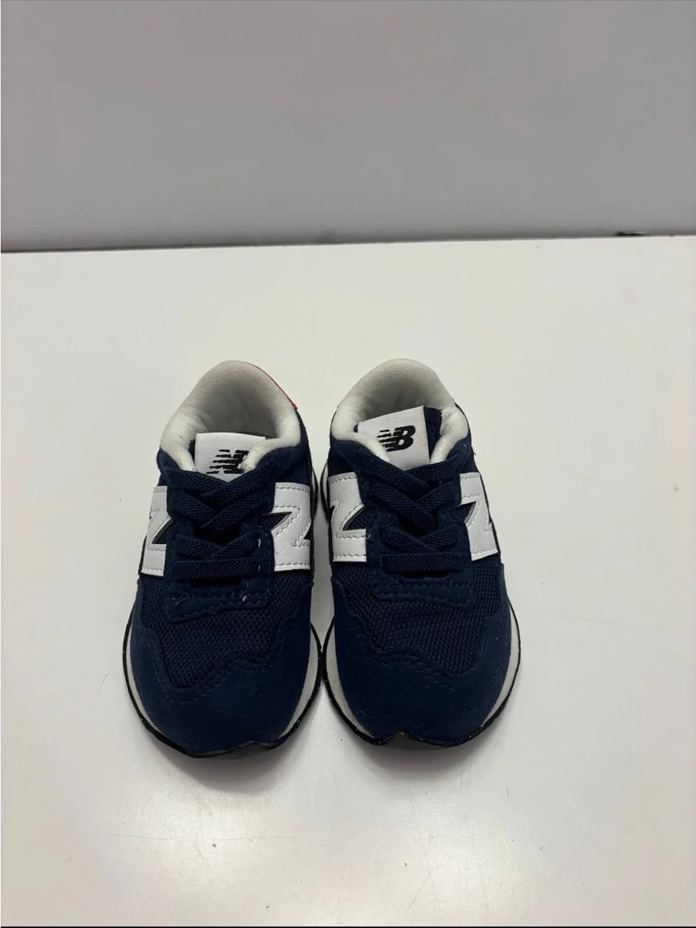 NEW BALANCE TODDLER 237 NAVY BUNGEE SNEAKERS size 5